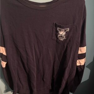 Pink Logo Long Sleeve Shirt